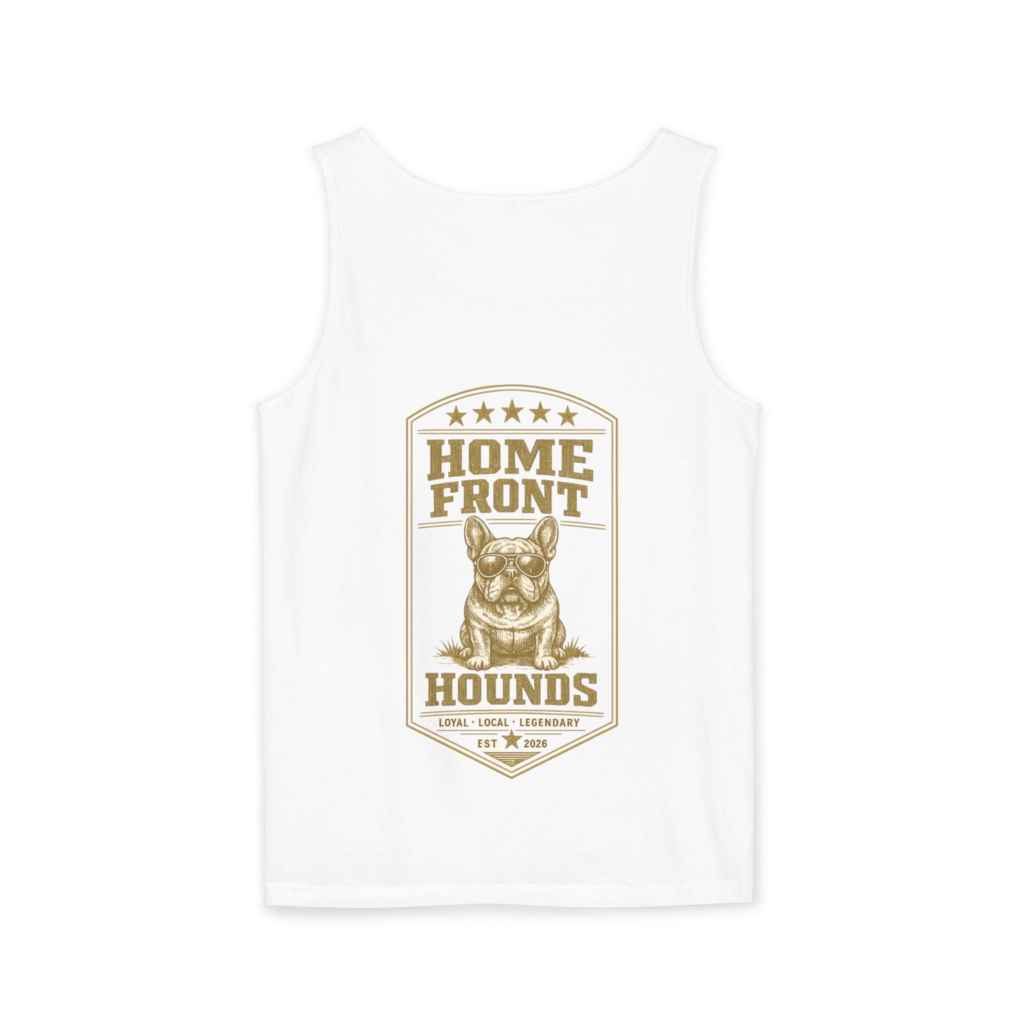 Homefront Hounds Tank Top — Vintage French Bulldog Dog Lover Shirt
