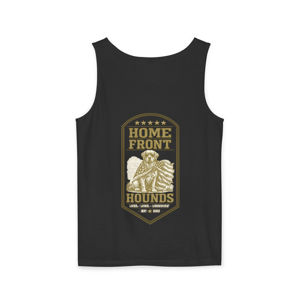 Home Front Hounds Tank Top — Patriotic Dog Graphic