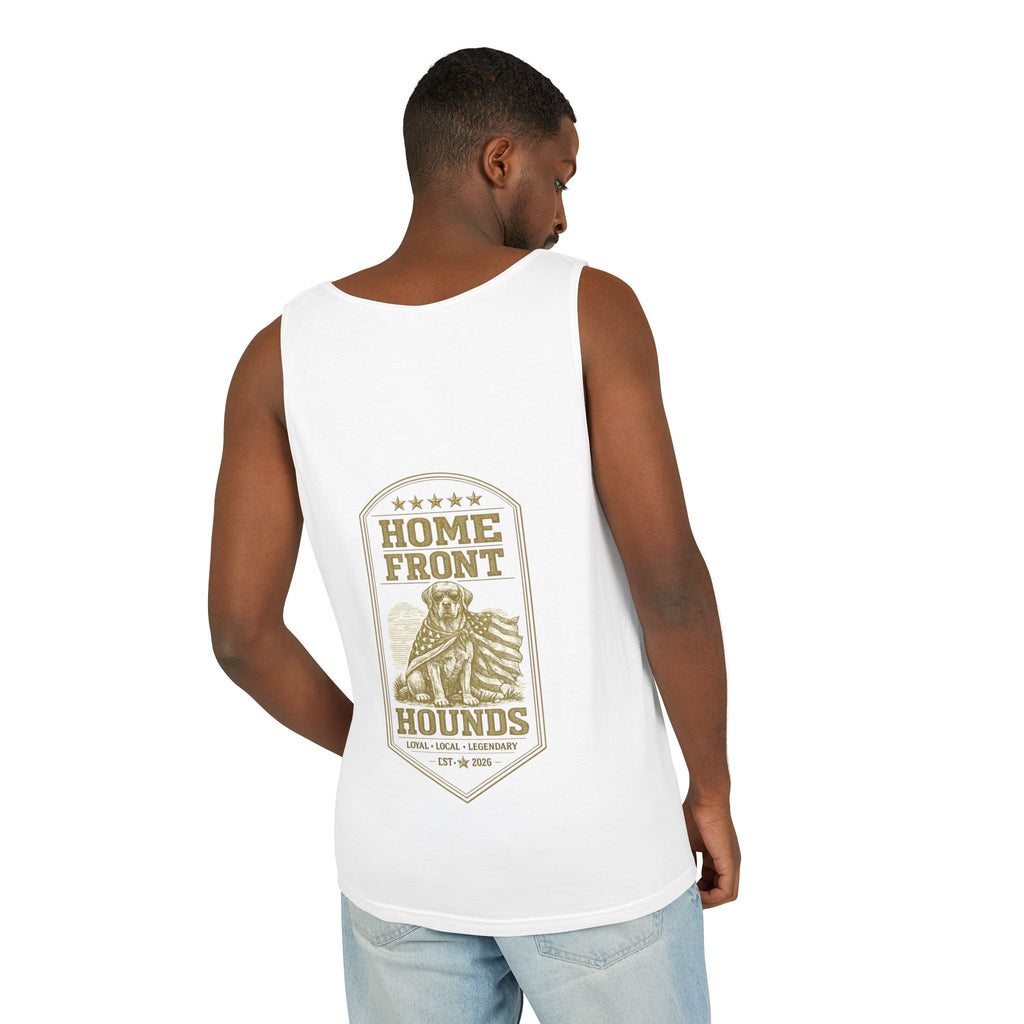 Home Front Hounds Tank Top — Patriotic Dog Graphic