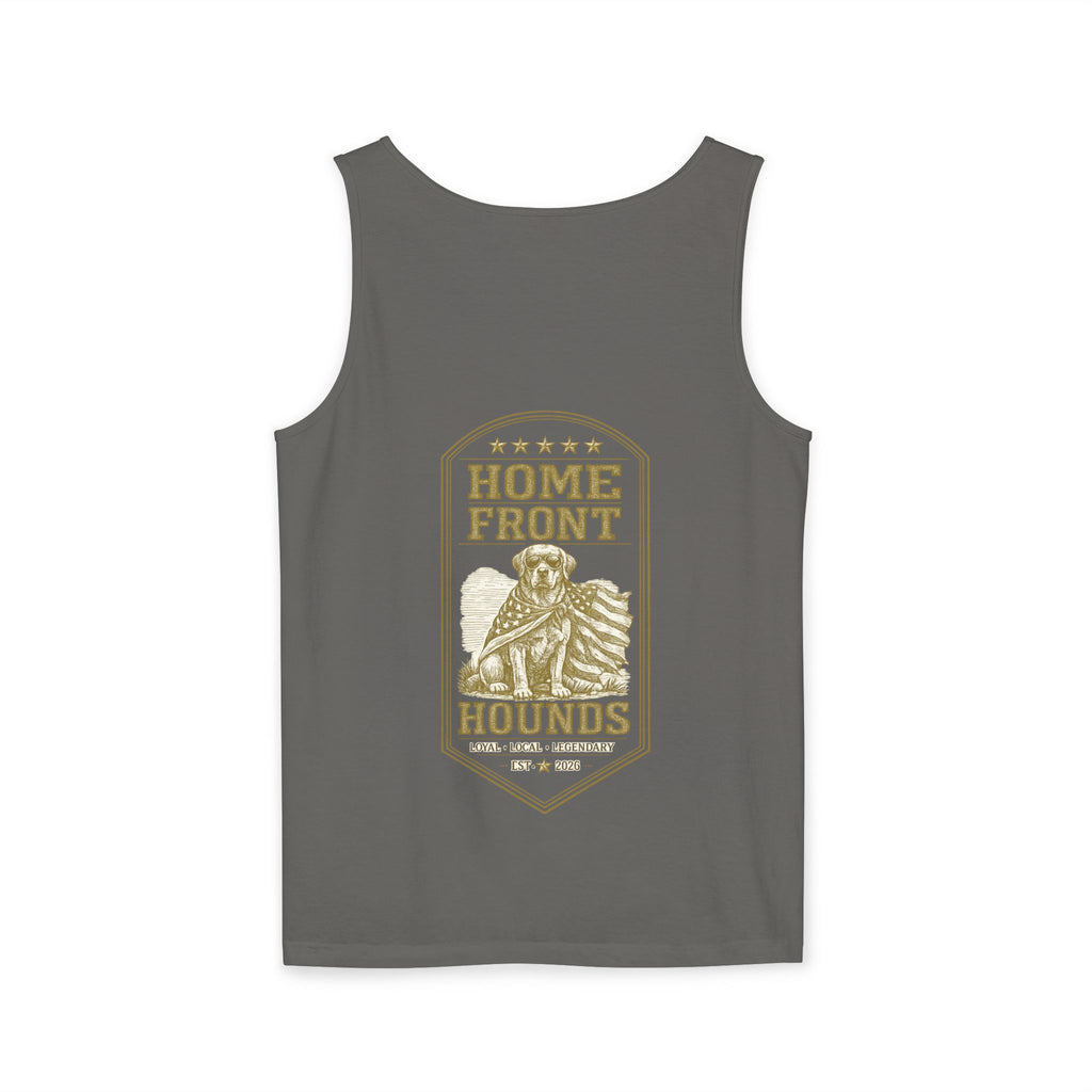 Home Front Hounds Tank Top — Patriotic Dog Graphic