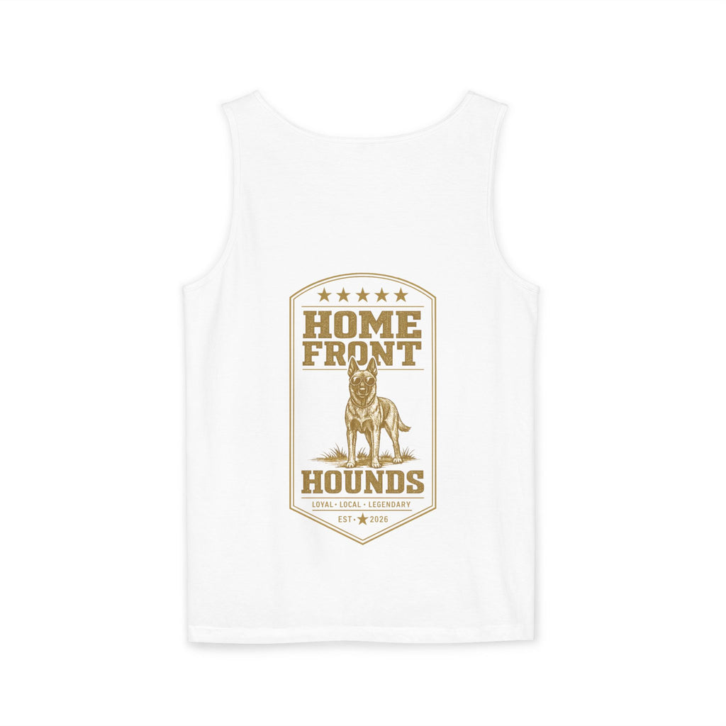 Home Front Hounds Tank Top — Vintage Military Dog Graphic
