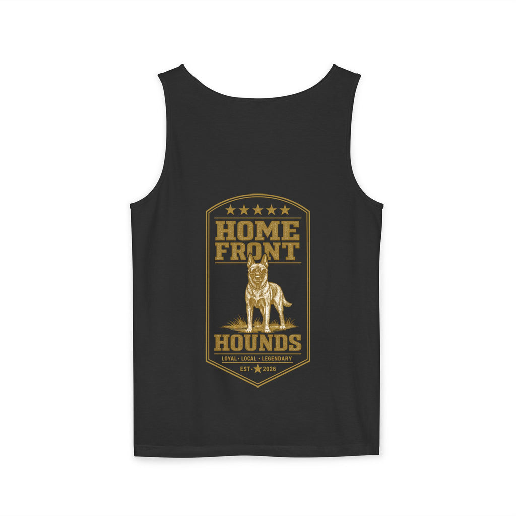 Home Front Hounds Tank Top — Vintage Military Dog Graphic