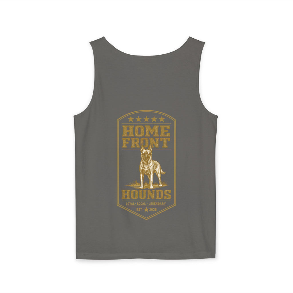 Home Front Hounds Tank Top — Vintage Military Dog Graphic