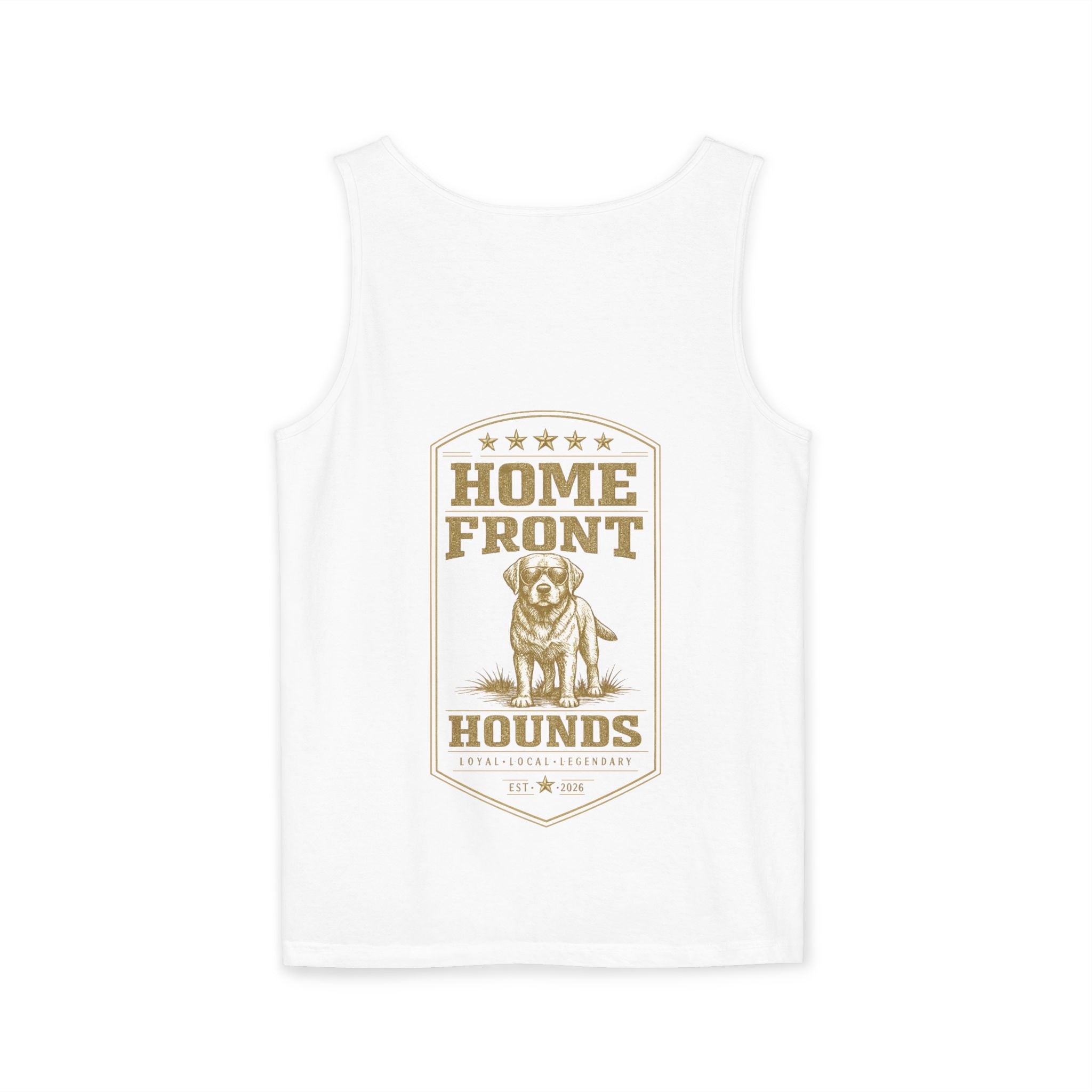 Home Front Hounds Tank Top — Dog Rescue Graphic