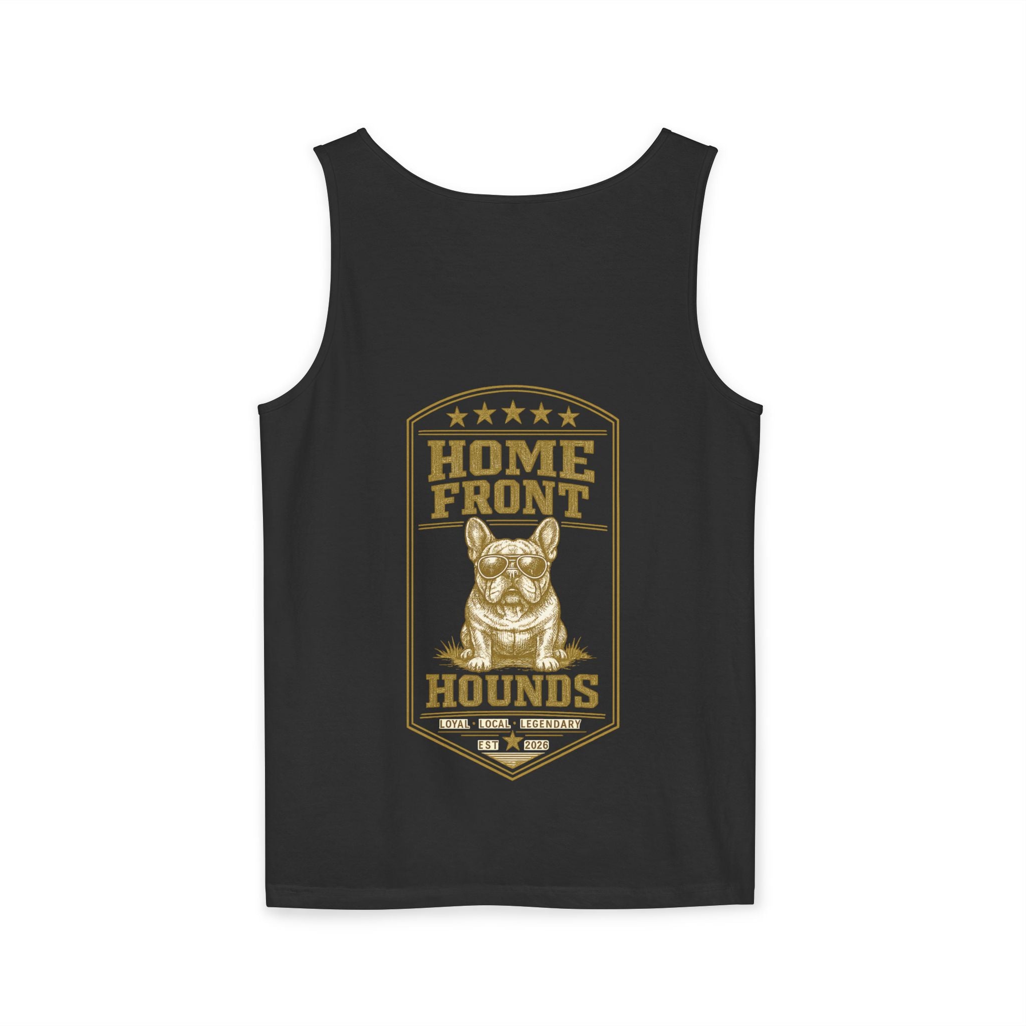 Homefront Hounds Tank Top — Vintage French Bulldog Dog Lover Shirt