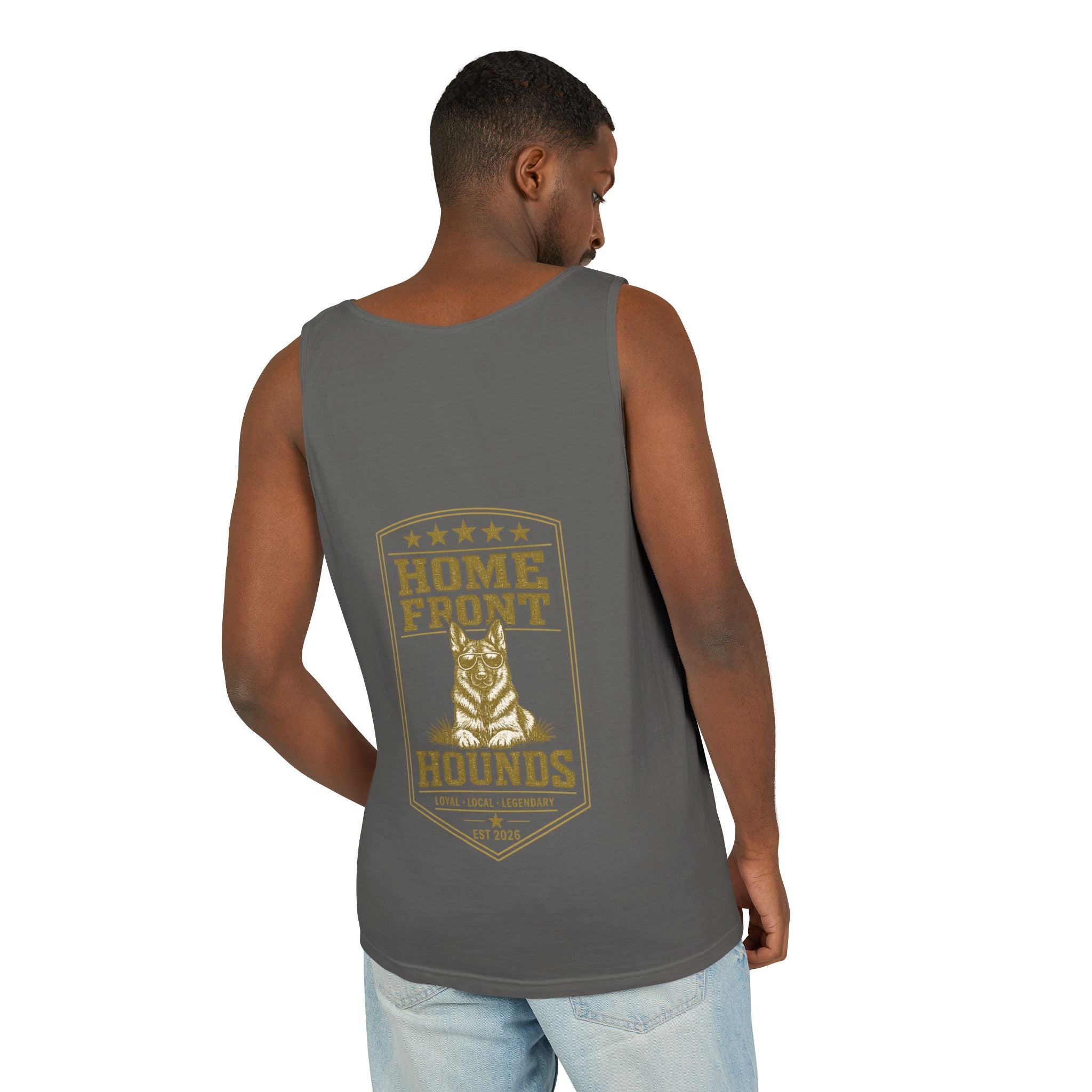 Home Front Hounds Tank Top — Vintage Dog Rescue Logo