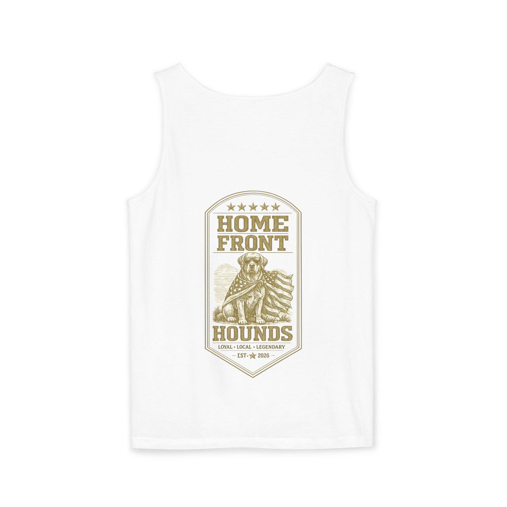 Home Front Hounds Tank Top — Patriotic Dog Graphic