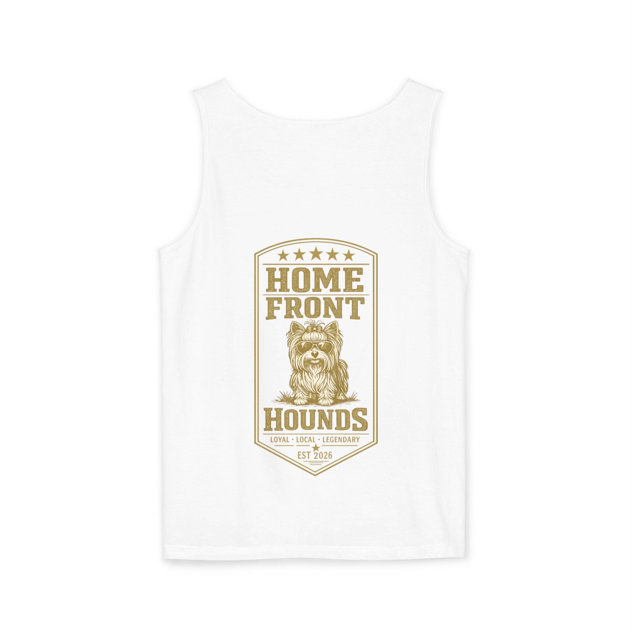 Home Front Hounds Tank Top — Vintage Yorkie Graphic