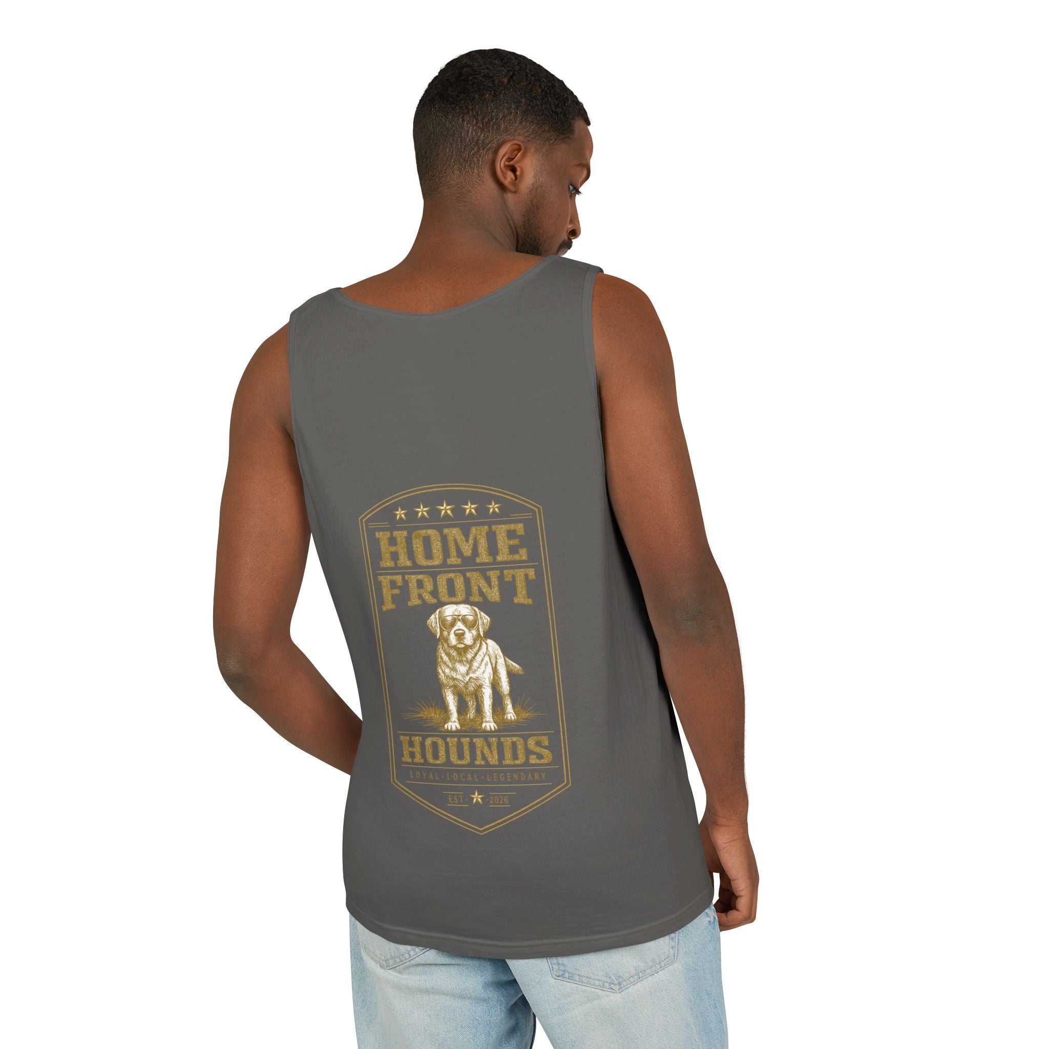 Home Front Hounds Tank Top — Dog Rescue Graphic