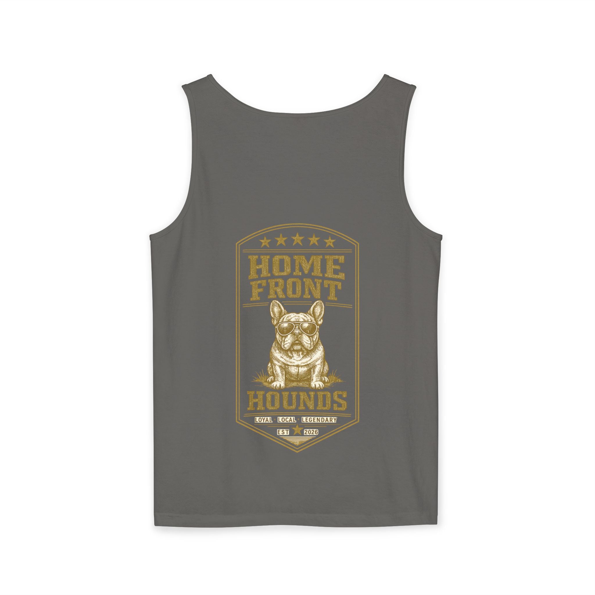 Homefront Hounds Tank Top — Vintage French Bulldog Dog Lover Shirt