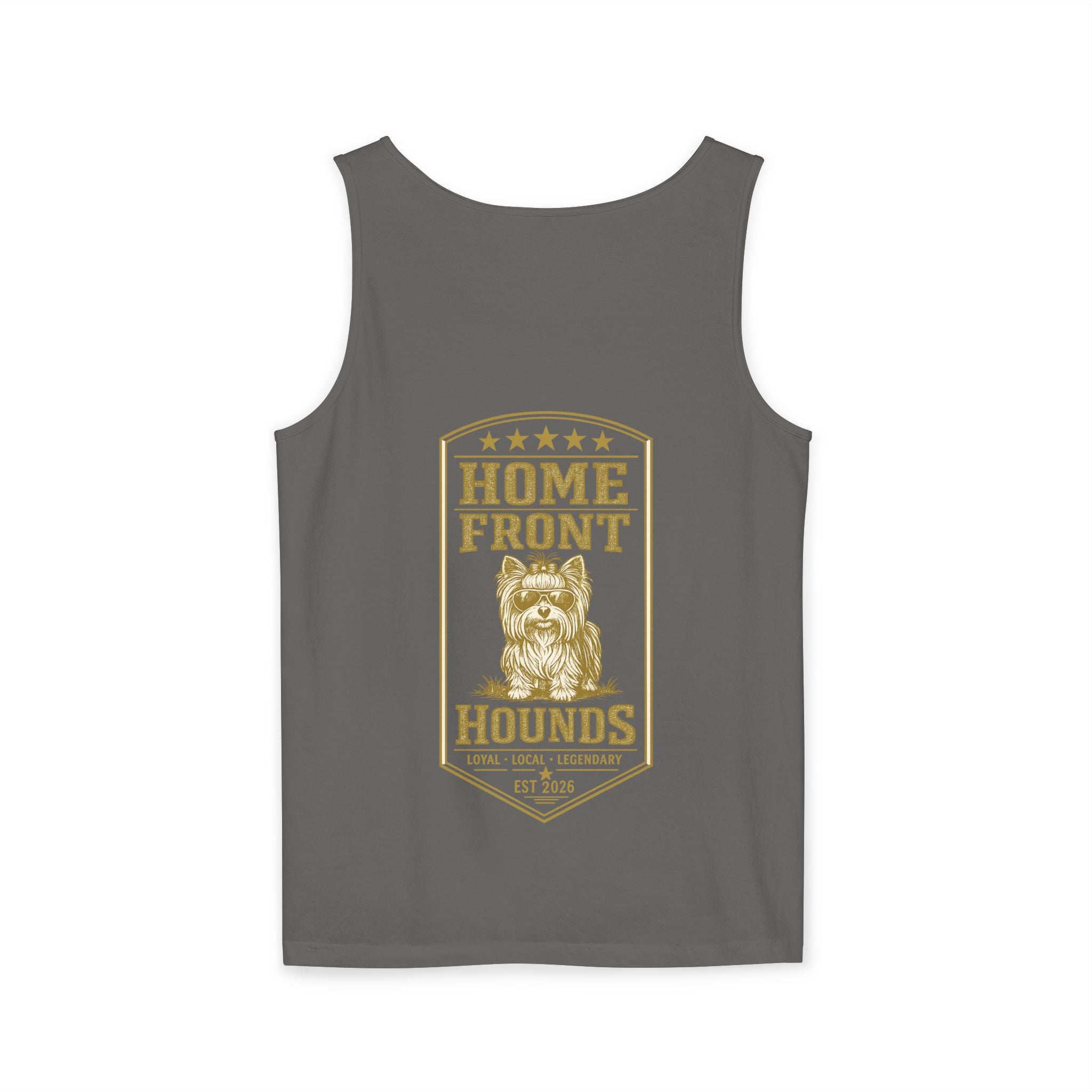 Home Front Hounds Tank Top — Vintage Yorkie Graphic
