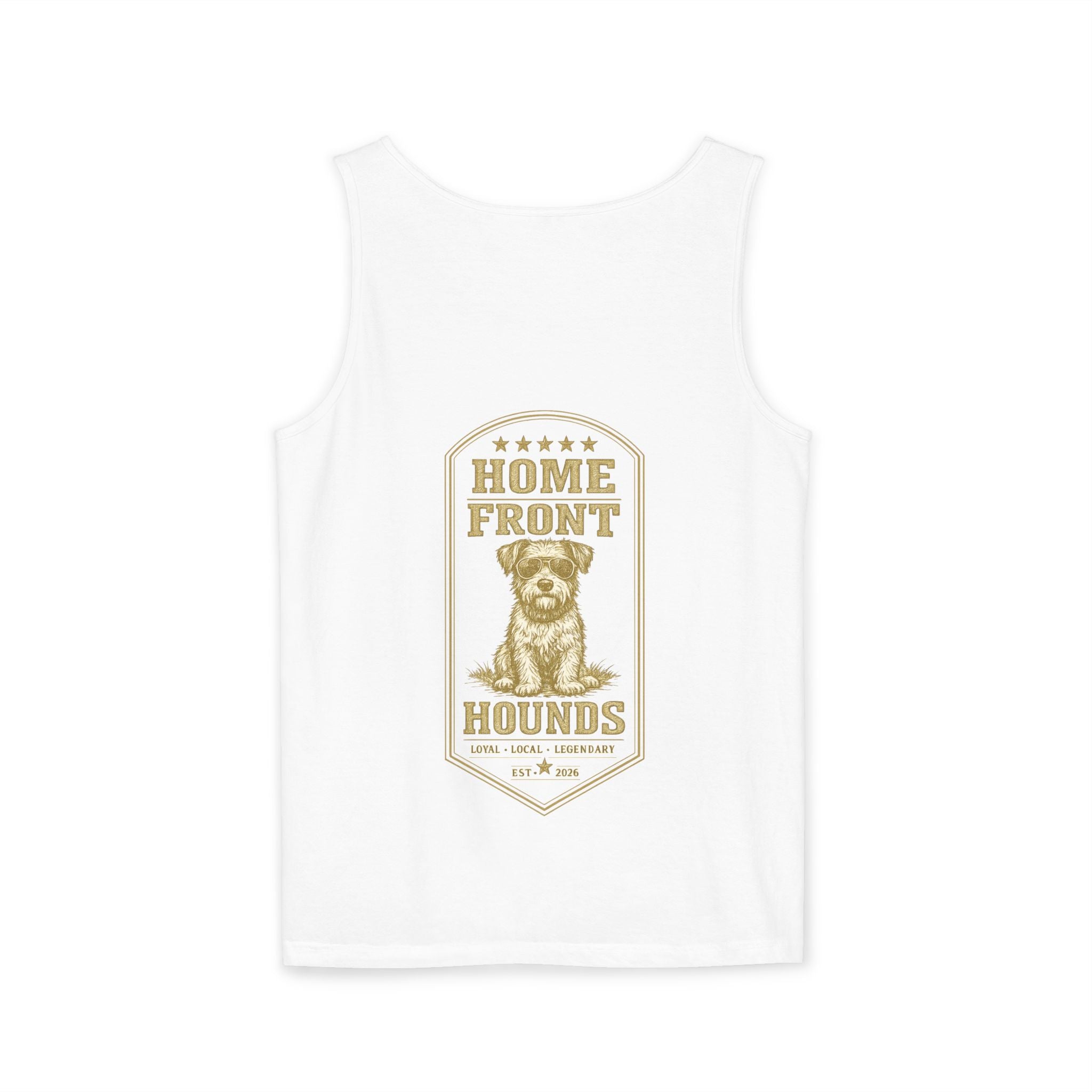 Home Front Hounds Tank Top —  Dog Logo Sleeveless Tee