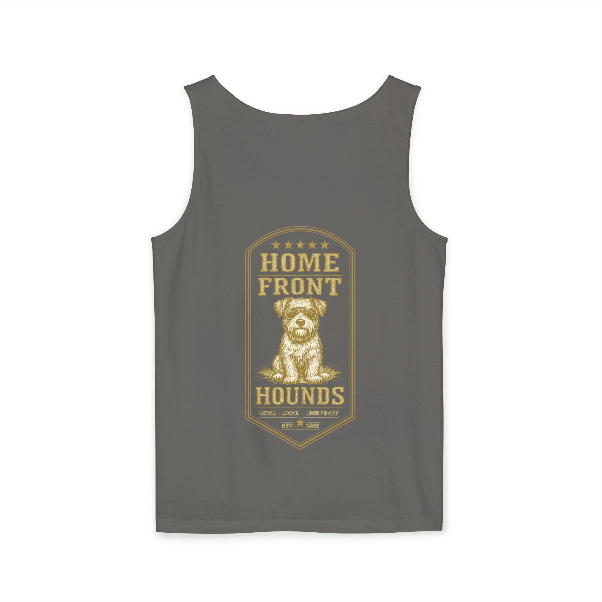 Home Front Hounds Tank Top —  Dog Logo Sleeveless Tee