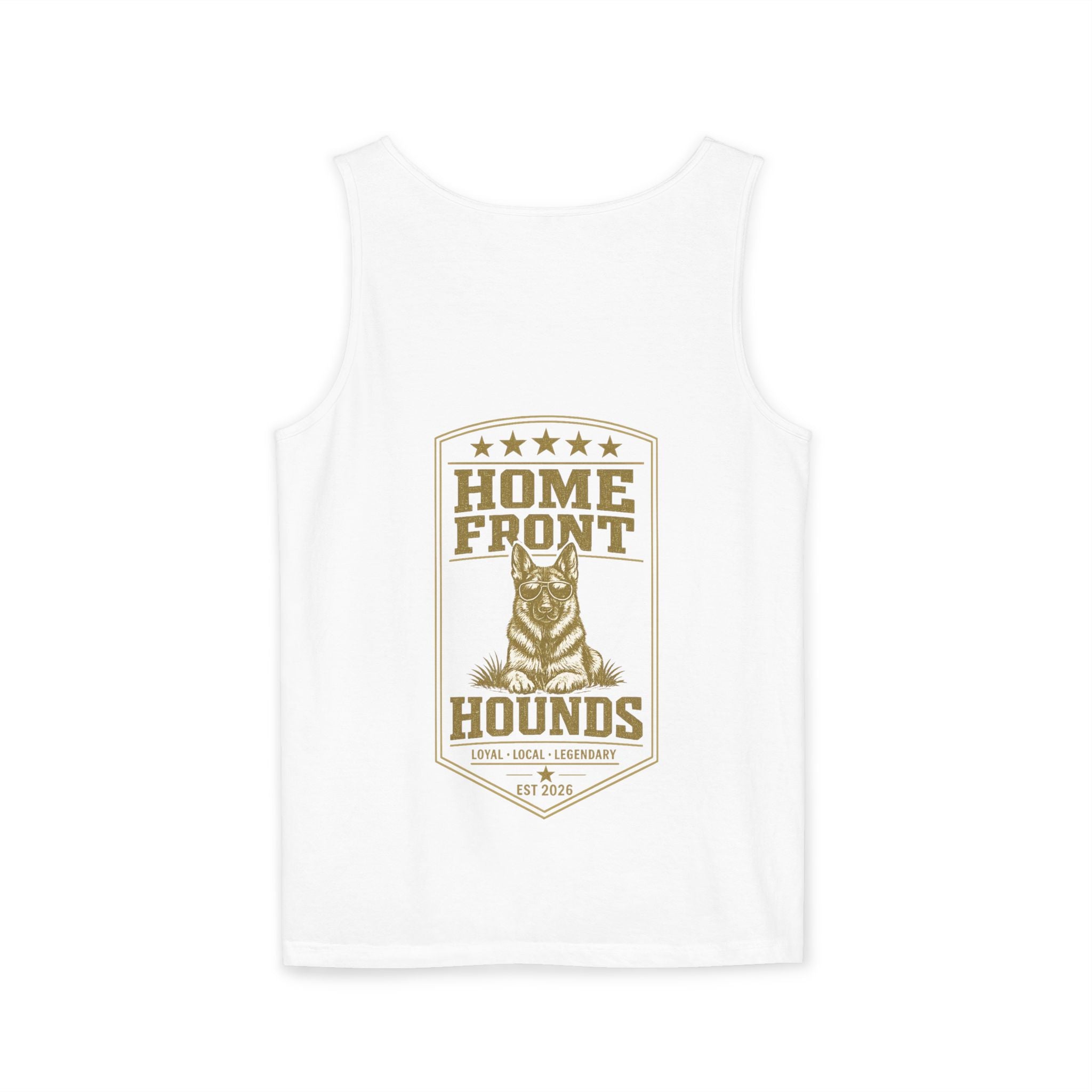 Home Front Hounds Tank Top — Vintage Dog Rescue Logo